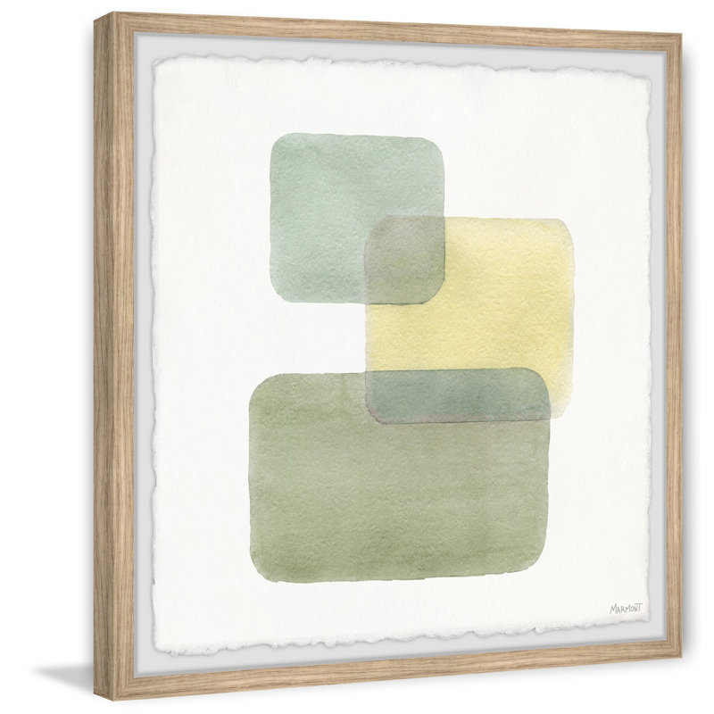 Squares In Colour - Single Picture Frame Painting, 41cm H x 41cm W x 3.81cm D