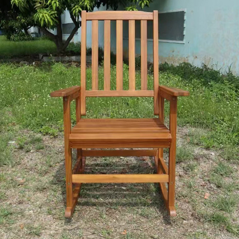 Chaise berçante Kincheloe, Marron clair