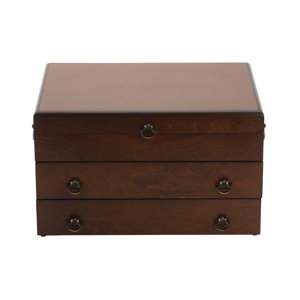 Reed And Barton Bristol Grande Mahogany Finish Flatware Chest