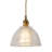 1-Copper round dimmable clear glass pendant light