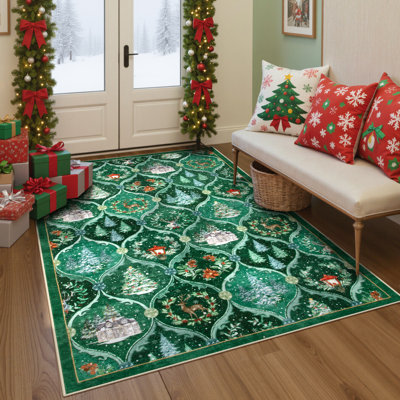 Tapis de Noël antidérapant de Noël
