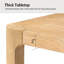 Table d'appoint d'angle arrondie moderne Alonso de 51 cm (20 po) de largeur avec tablette ouverte et rangement