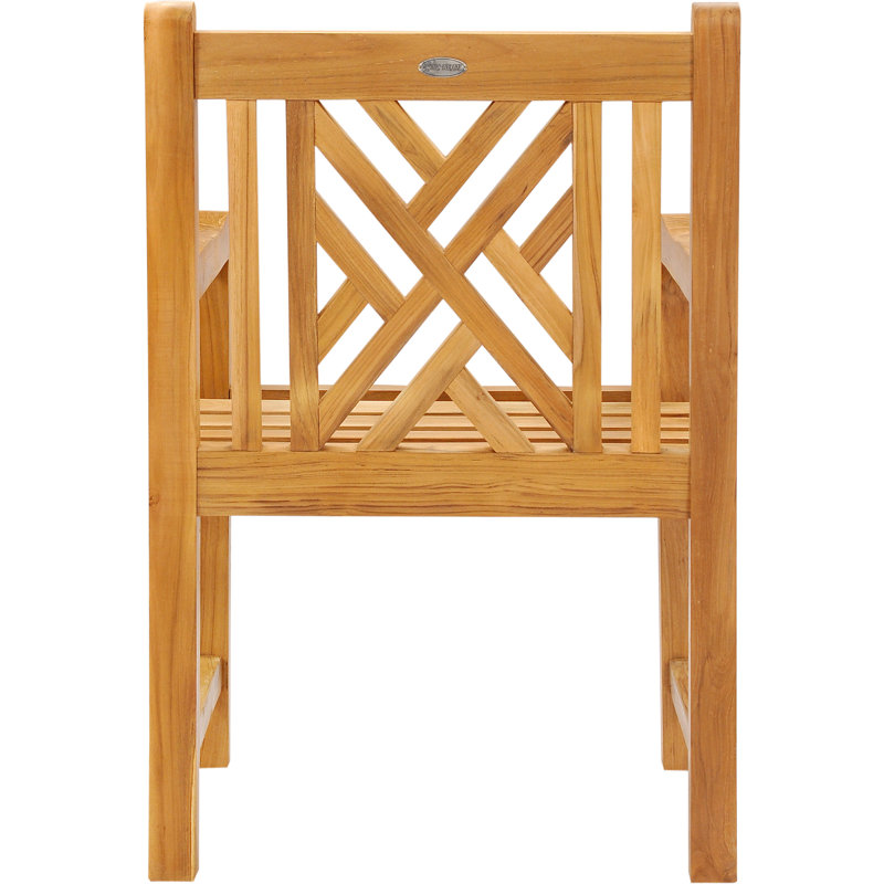 Chippendale Outdoor Teak Dining Armchair