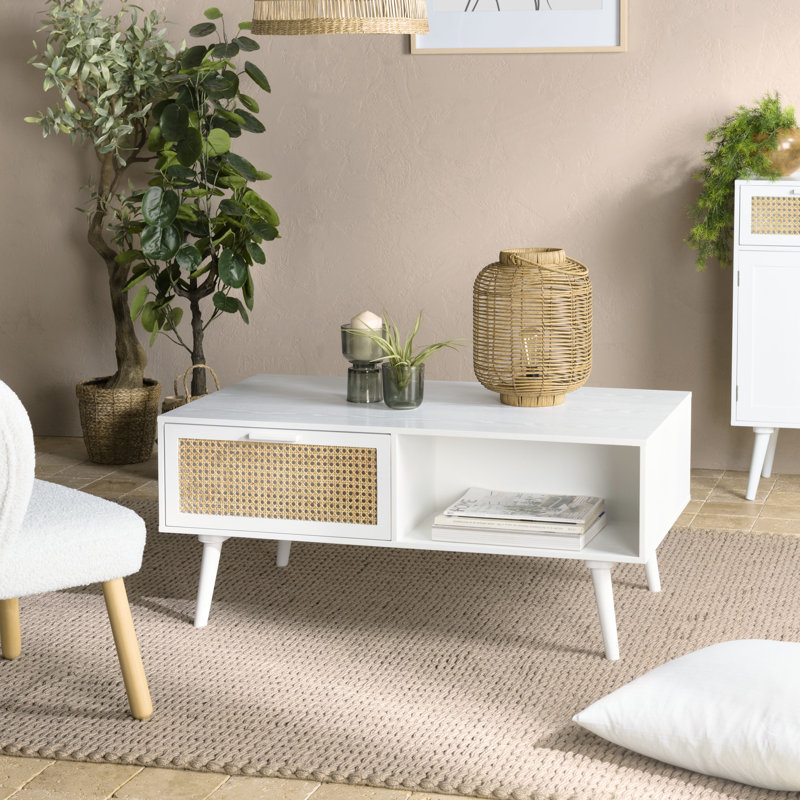 Four Leg Coffee Table with Storage