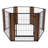 31.5'' H 6 Panel Metal Exercise Pen With Pet Door Outside Use-96069200