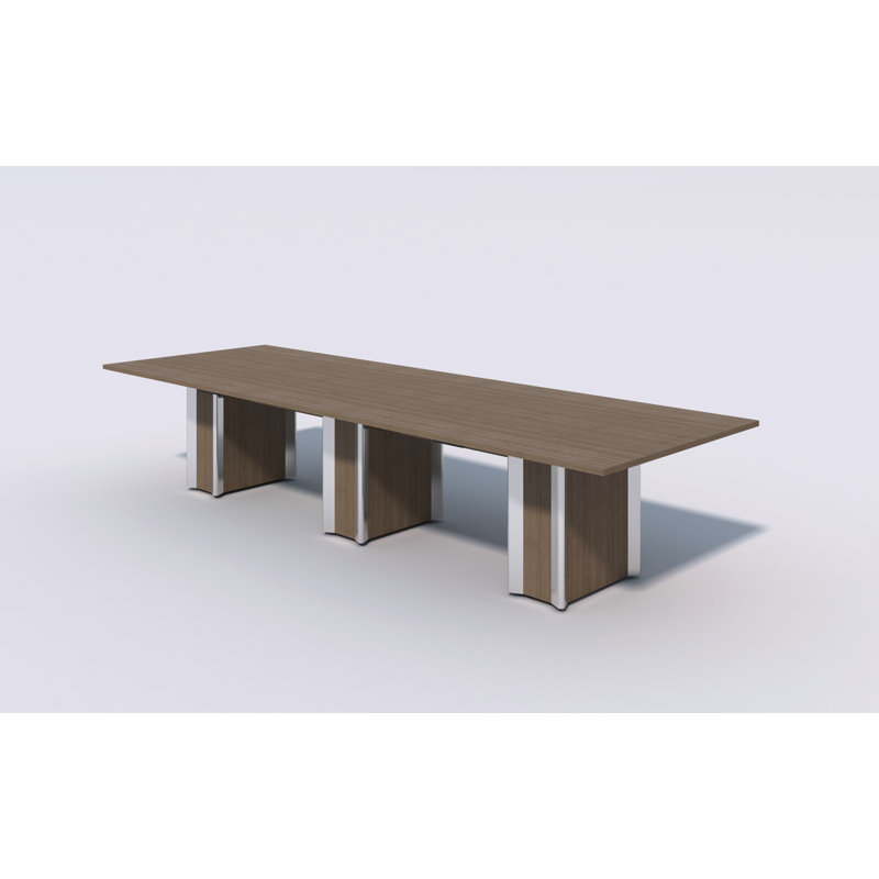 120'' Rectangle Conference Table, Hi Teak