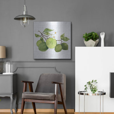Art mural en bois August Grove® «Citrus Garden 7 Shiplap» par Kathleen Parr