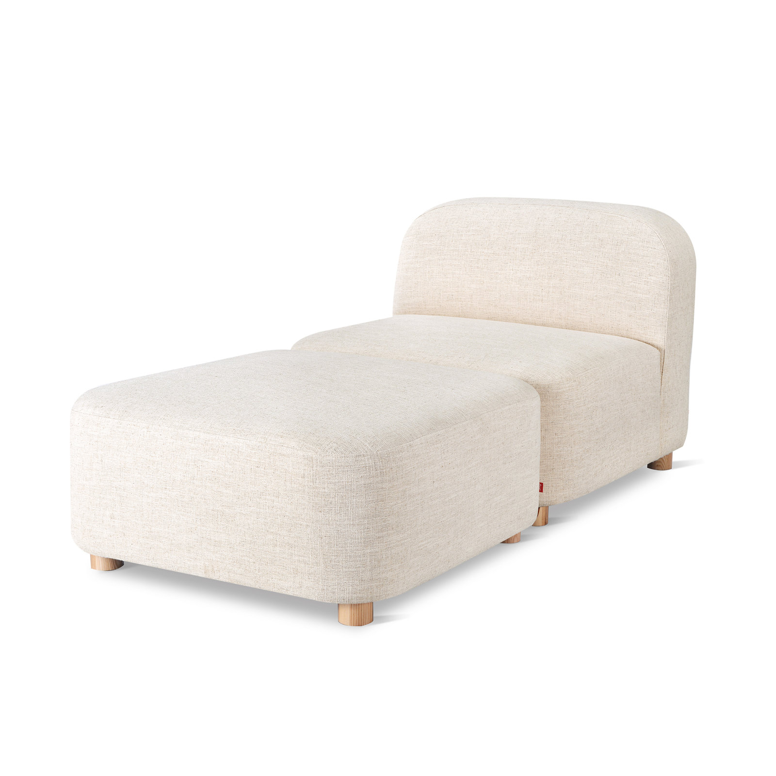 Circuit Modular Chaise Lounge, Huron Ivory Performance