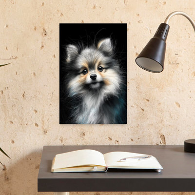 Pomeranian Dog by Justyna Jaszke - Wrapped Canvas Print