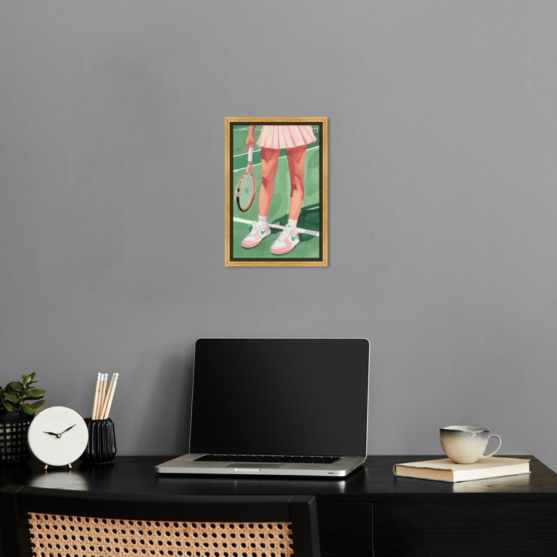 «Ready for Pickleball Canvas Trend Wall Art» par Notoriart, Cadre doré, H 16 po x l 11 po