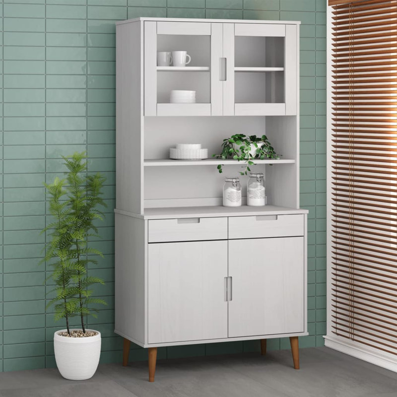 Mashauna 90 Cm Wide Top for Highboard, White