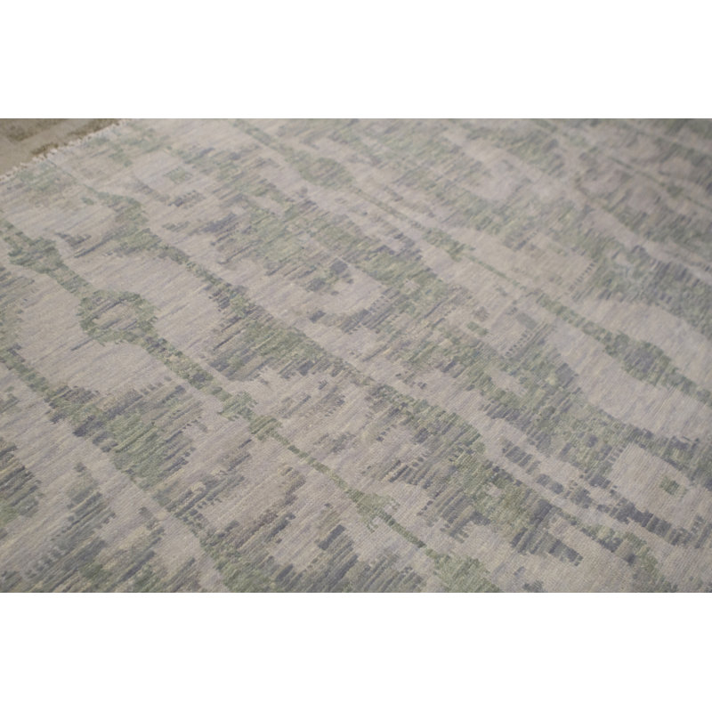 Tapis gris de haute qualité noué à la main