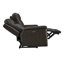 Canapé inclinable électrique Joniah en cuir véritable de 224 cm de large avec port USB, appuie-tête réglable-124000585