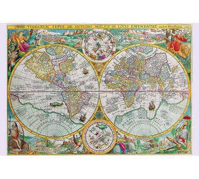 « world map » par petrus plancius, impression