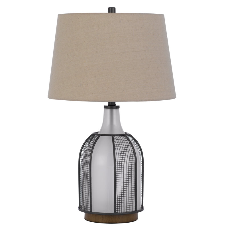 Lampe de table en verre