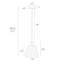 Luminaire suspendu industriel moderne 1 lumière noir