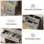 Bureau de direction 47 po avec 4 tiroirs et station de charge Farmhouse-499543288