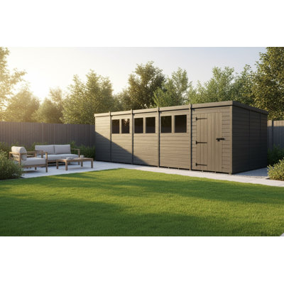 19x9 Pent Composite Shed