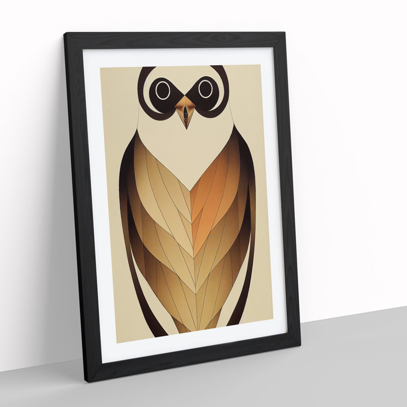 Bird No.2 - Wall Art, Black Framed Paper, 64cm H x 46cm W x 2cm D
