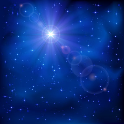 Étoiles brillantes - reproduction sur toile tendue