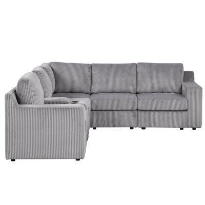  Diantha 8 Pcs Corner Fabric With Storage Sectional