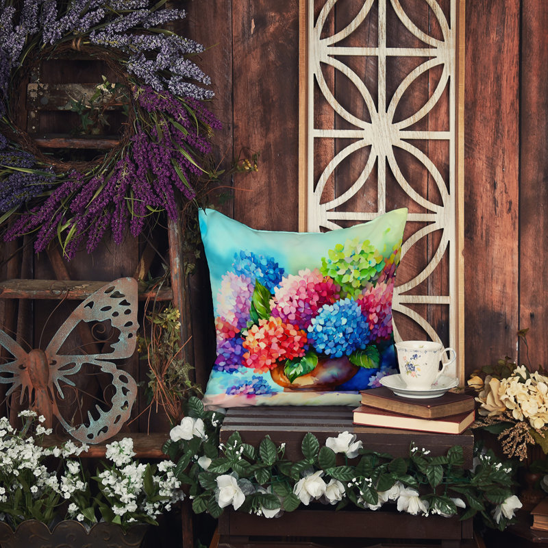 Other/No Pattern Indoor/Outdoor Throw Pillow, 14" H x 14" W