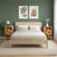 36cm W Engineered Wood Bedside Table