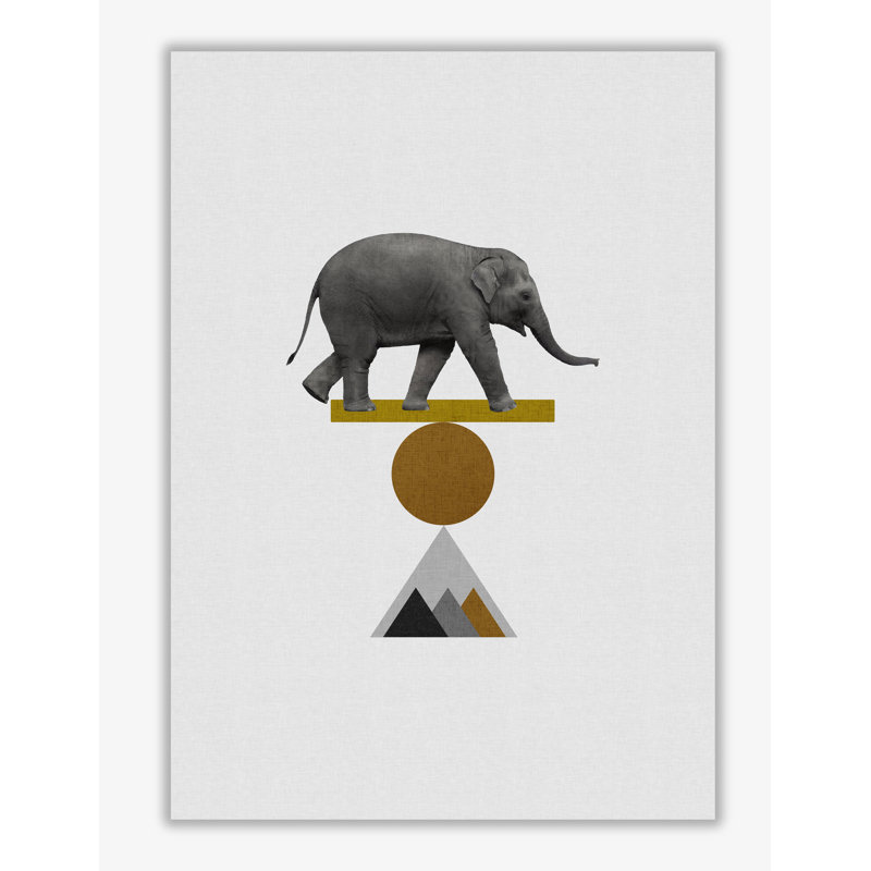 Tribal Elephant - Print, No Frame, 30 cm H x 21 cm W x 1 cm D