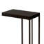 Table d'appoint en gin, forme de C, stratifié, métal, 18 x 10 étroit-101190871-101190872