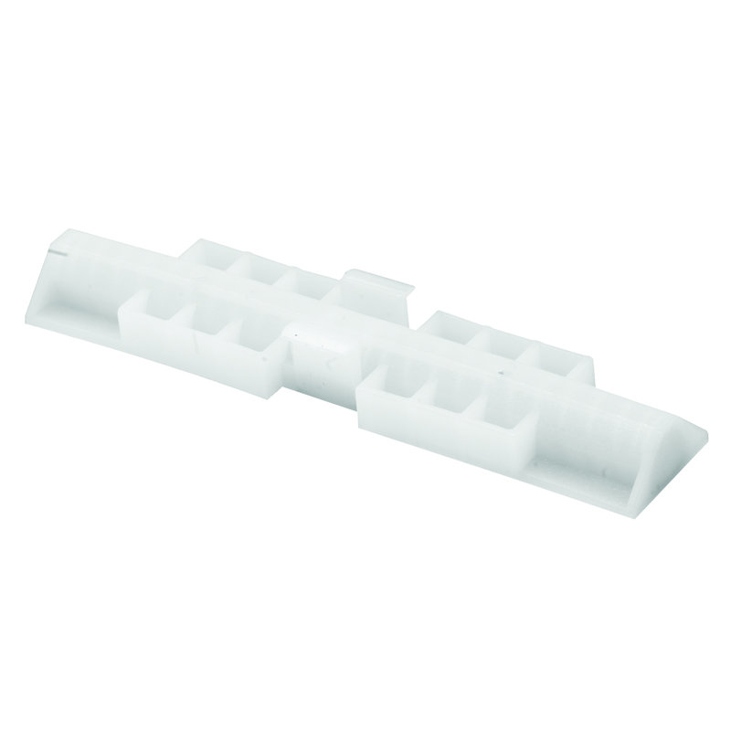 7/8 po, nylon blanc, glissière de porte pliante à fixation supérieure, Acme (paquet de 2)