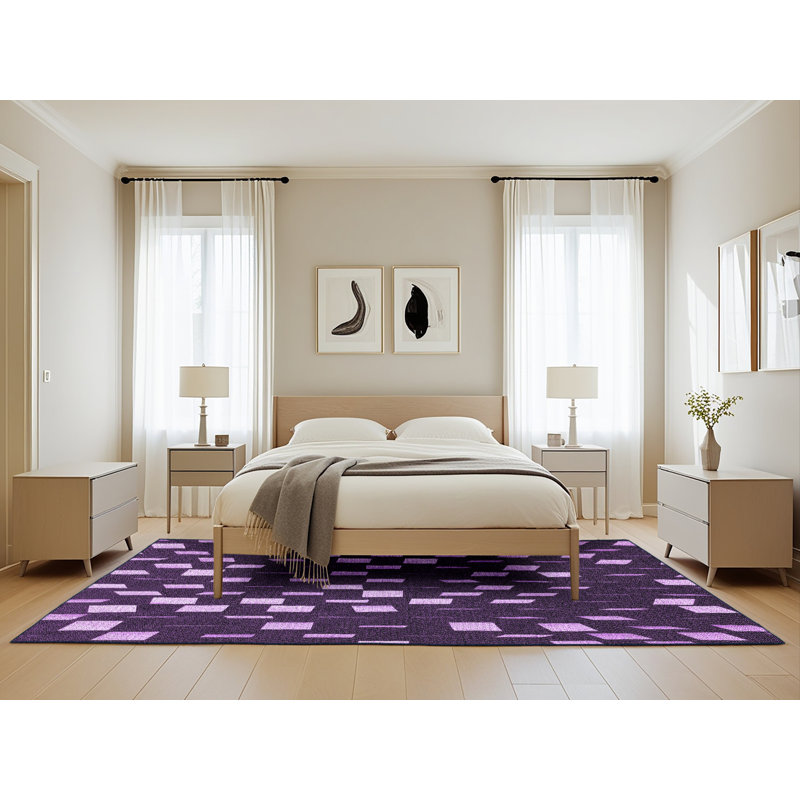 Chenille Geometric Indoor Rug, Rectangle 5' x 8'
