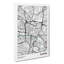 Map Glasgow UK - Wrapped Canvas-61881891