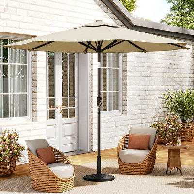 Aiso 3m Traditional Parasol with LED Light