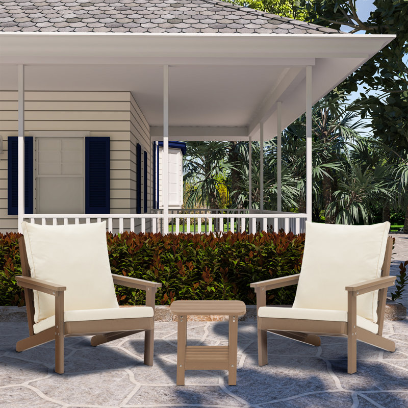 Wame 2 - Person Patio Conversation Set with Cushions