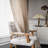 Rustic Floral  Semi Sheer Cotton Linen Blend  Drapes Curtain(2 Pieces)-1734772235