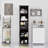 Yeraldo Bathroom Storage,Double Door Narrow Height Slim Floor Standing Cabinet-279198679