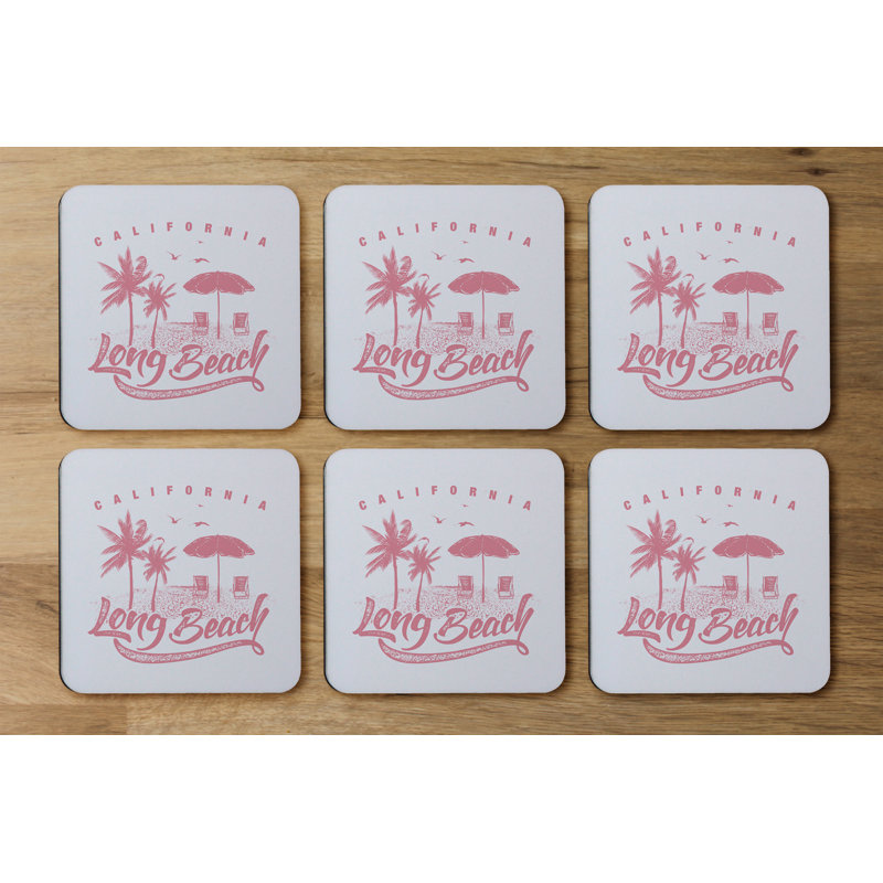 Square 6 Piece Coaster Set