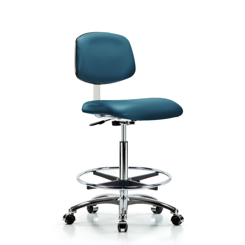 Pawsner Vinyl Task Chair, Marine Blue, Casters