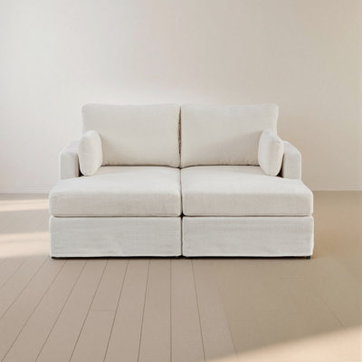63.39" Wide Upholstered Combination Sofa Bed;chenille