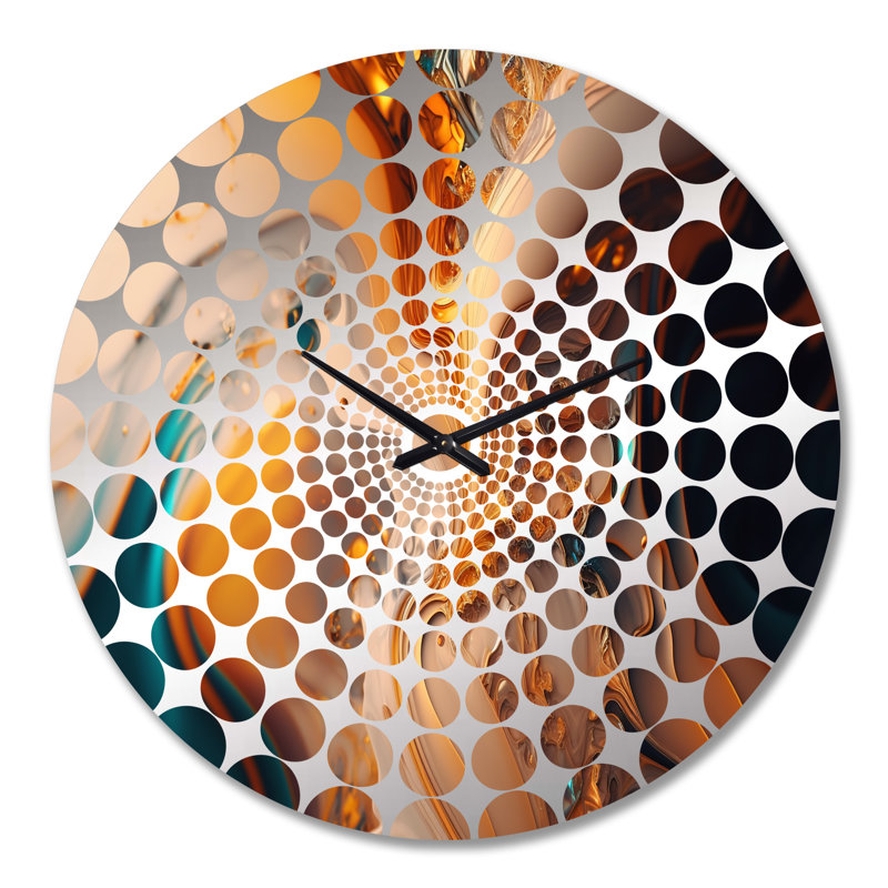 Cispus - Horloge murale abstraite à encre liquide, Grand