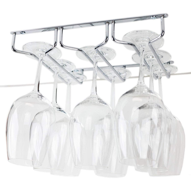 Wine Glass Rack in Silver