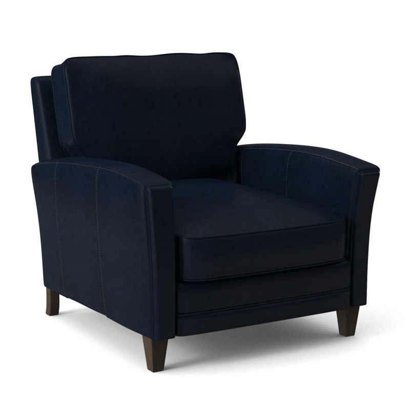 Zion Armchair, Cobblestone, Aline Fumo Genuine Leather
