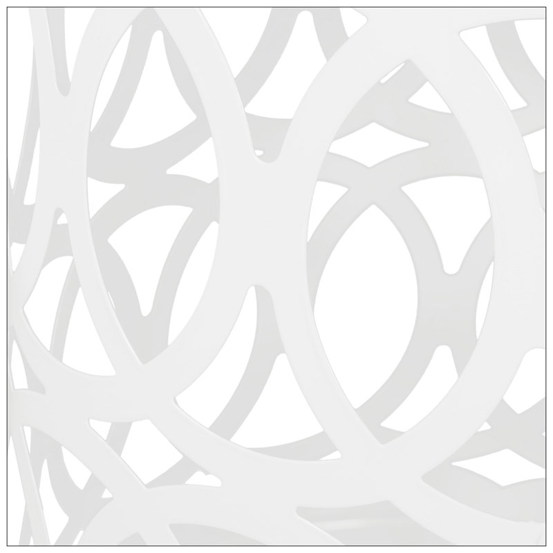 Outdoor Metal S/2 End Table, White