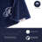 Set of 4 Navy Blue Monogrammed Towel - White Embroidered-108936637