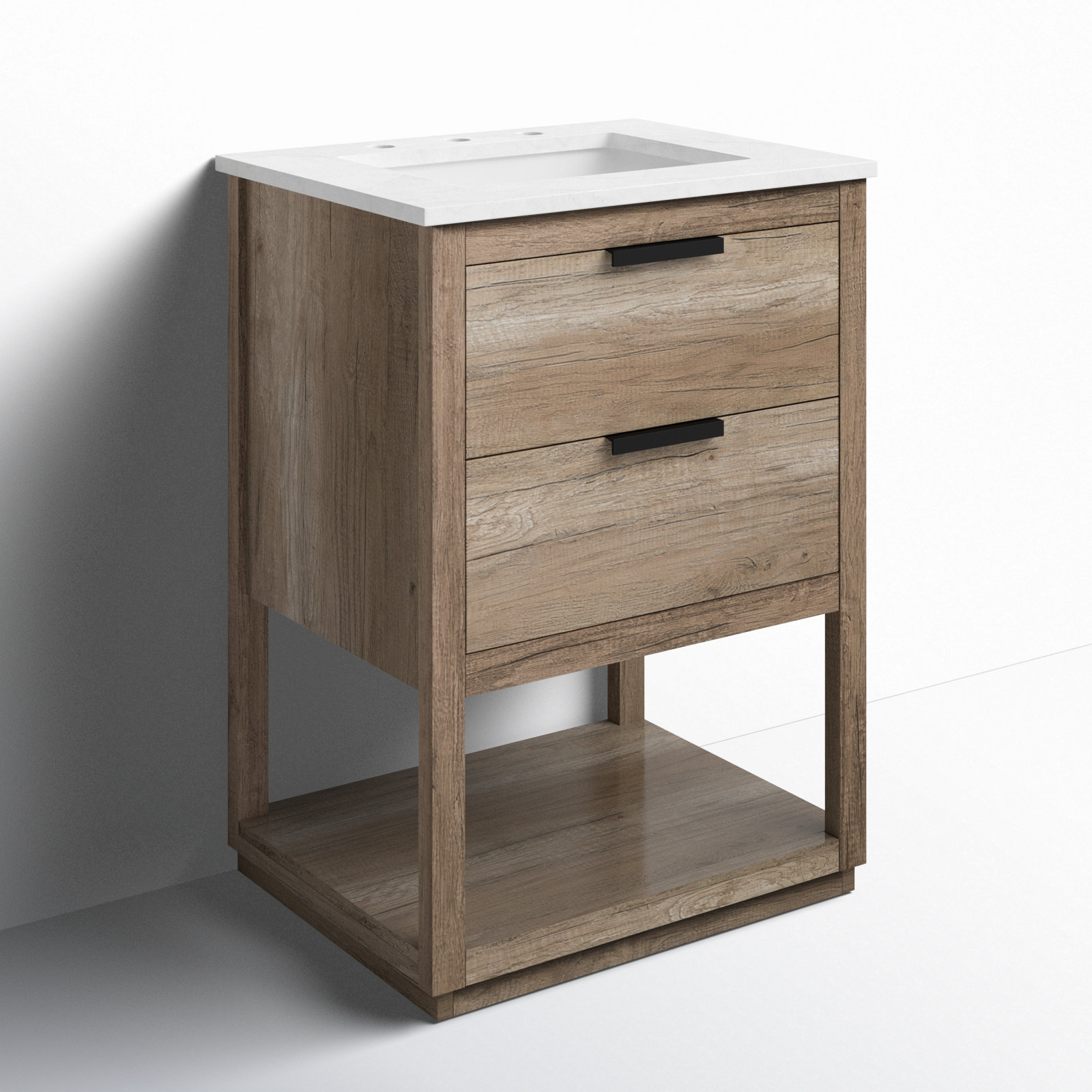 Felicity 24'' Single Bathroom Vanity, Natural Oak