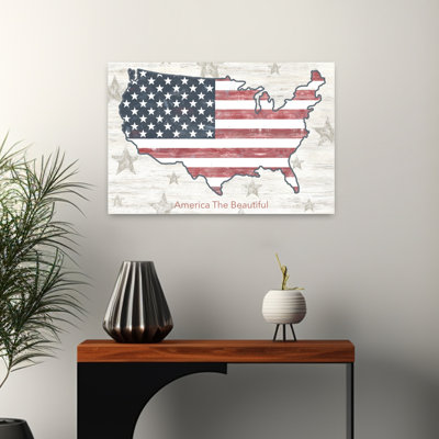 America The Beautiful Map Contemporary Art