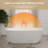 63" Freestanding Bathtub Solid Surface Stone Resin Soaking Tub-106911487