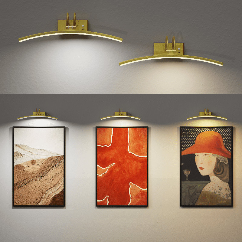 Applique murale à DEL 16 po à intensité variable, applique murale rechargeable avec télécommande, applique murale à bras ajustable pour galerie, couloir