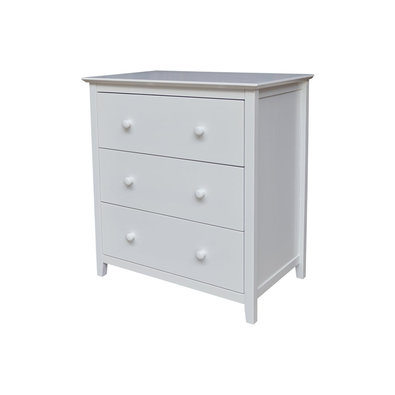 Commode 3 tiroirs Calumet Heimann, Blanc