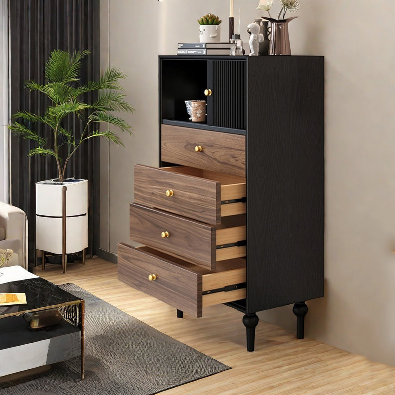 Buffet décoratif rétro moderne et simple en bois